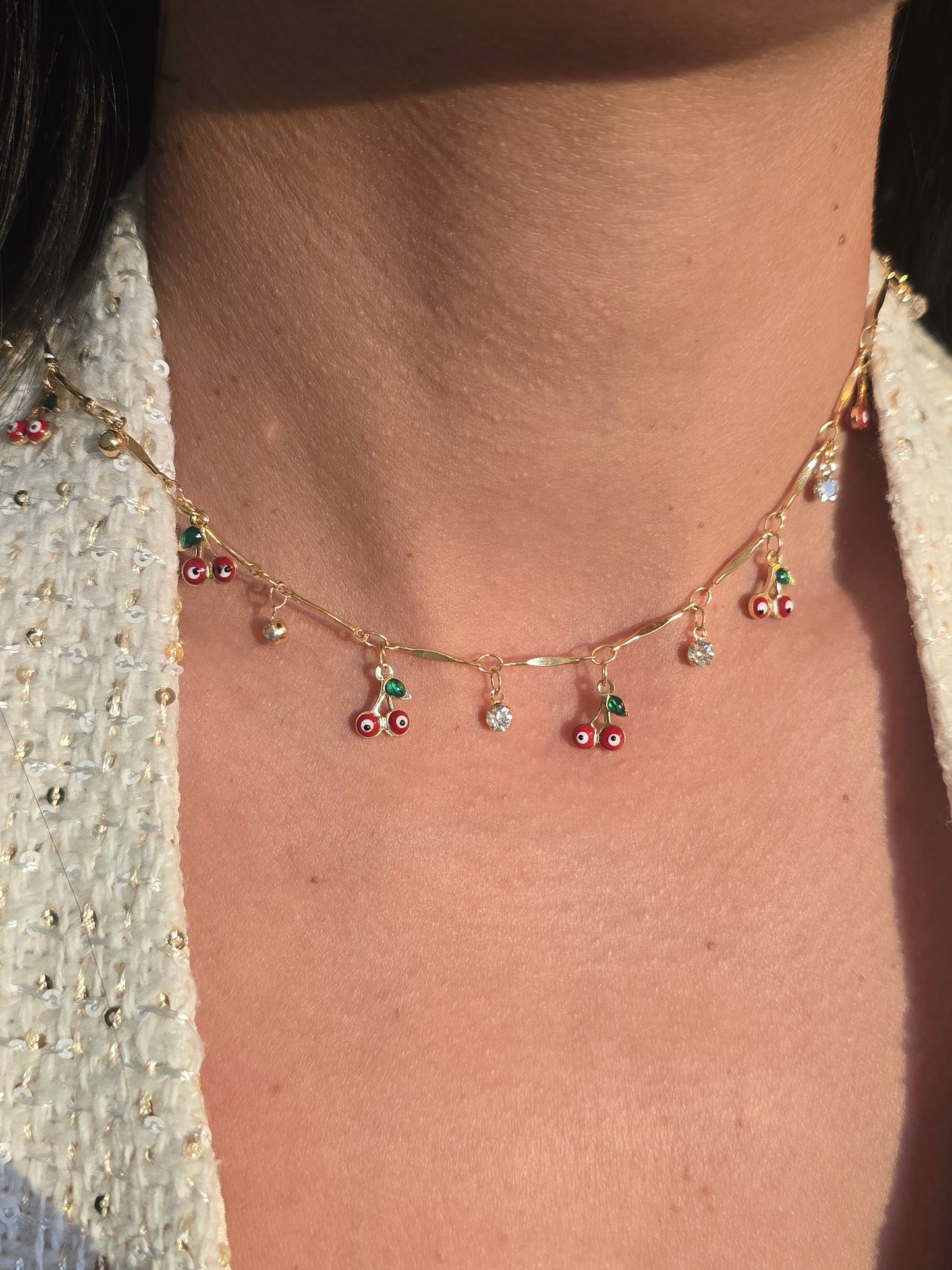 Eye Cherry Necklace