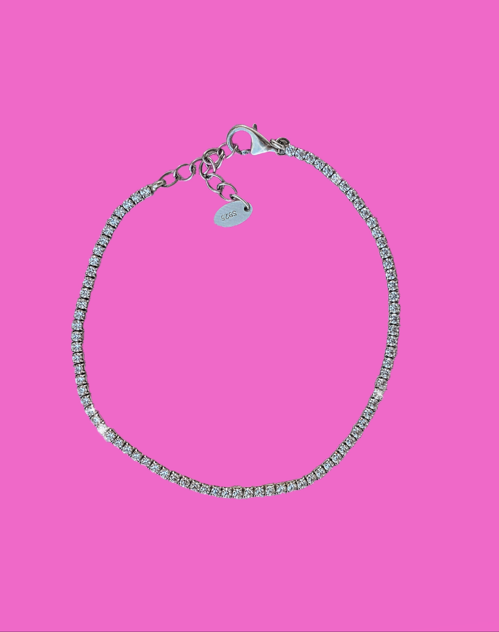 Tennis bracelet (Plata)
