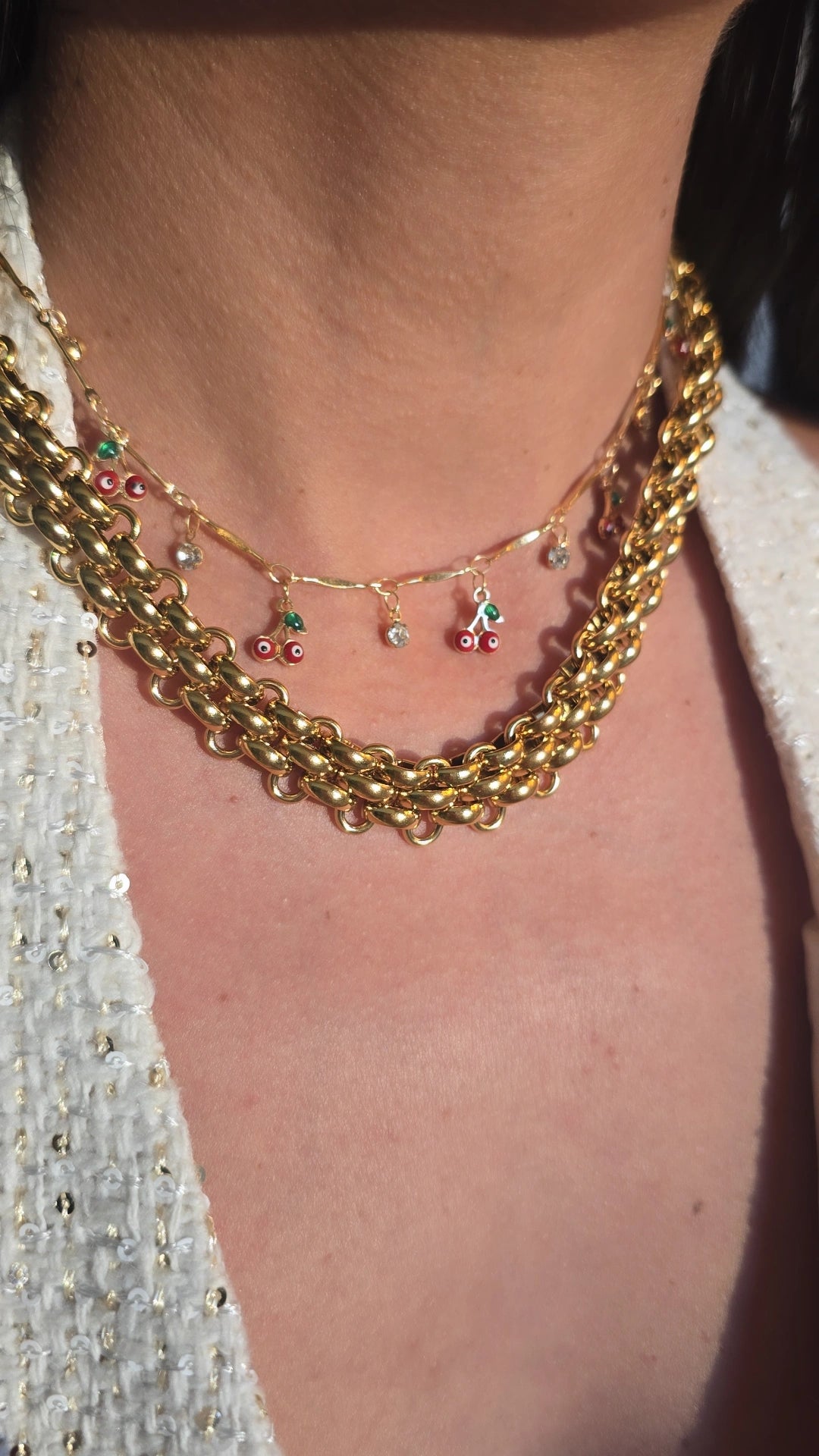 Eye Cherry Necklace