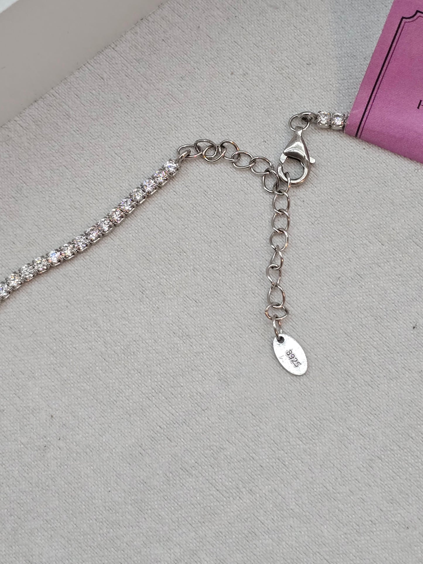 Tennis necklace classic (Plata. 925)