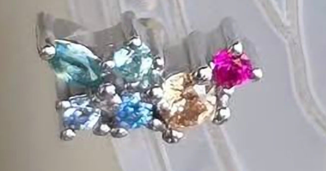 Piercings plata .925 con bolita atrás