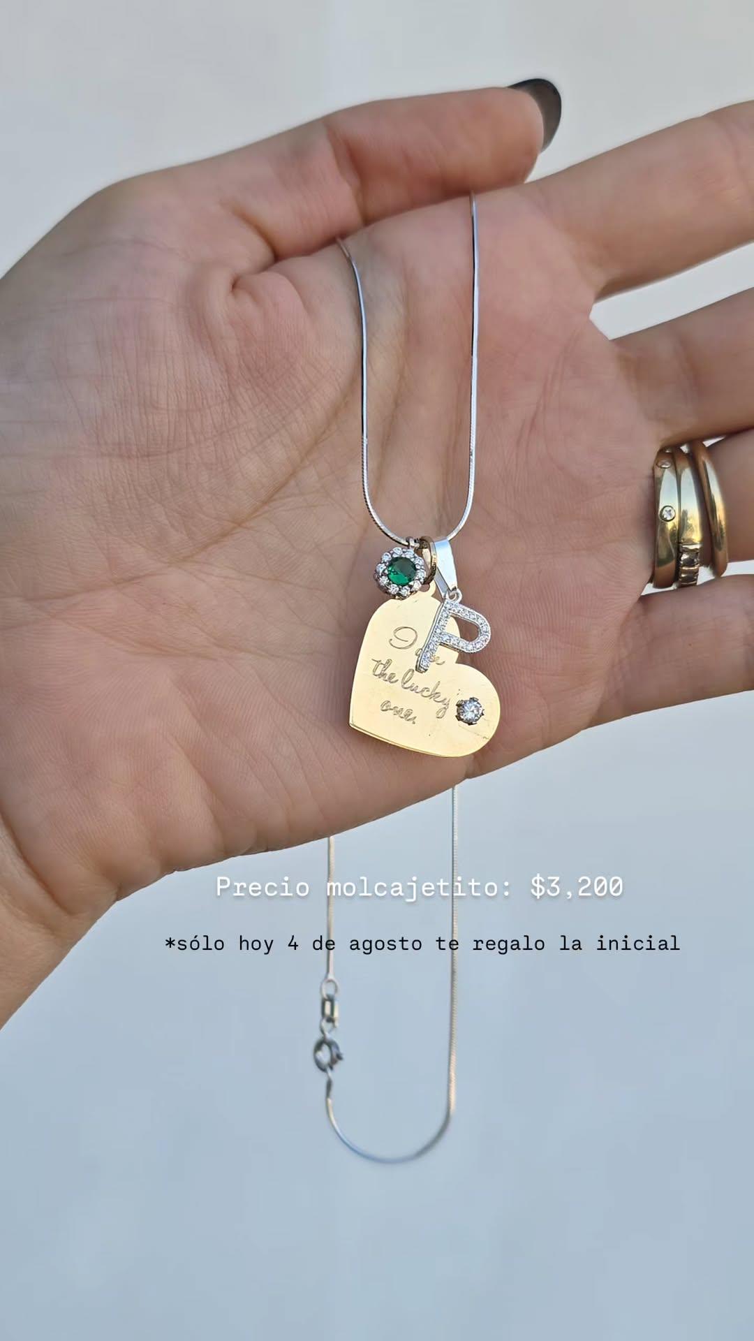 Molcajetito oro 10k y plata