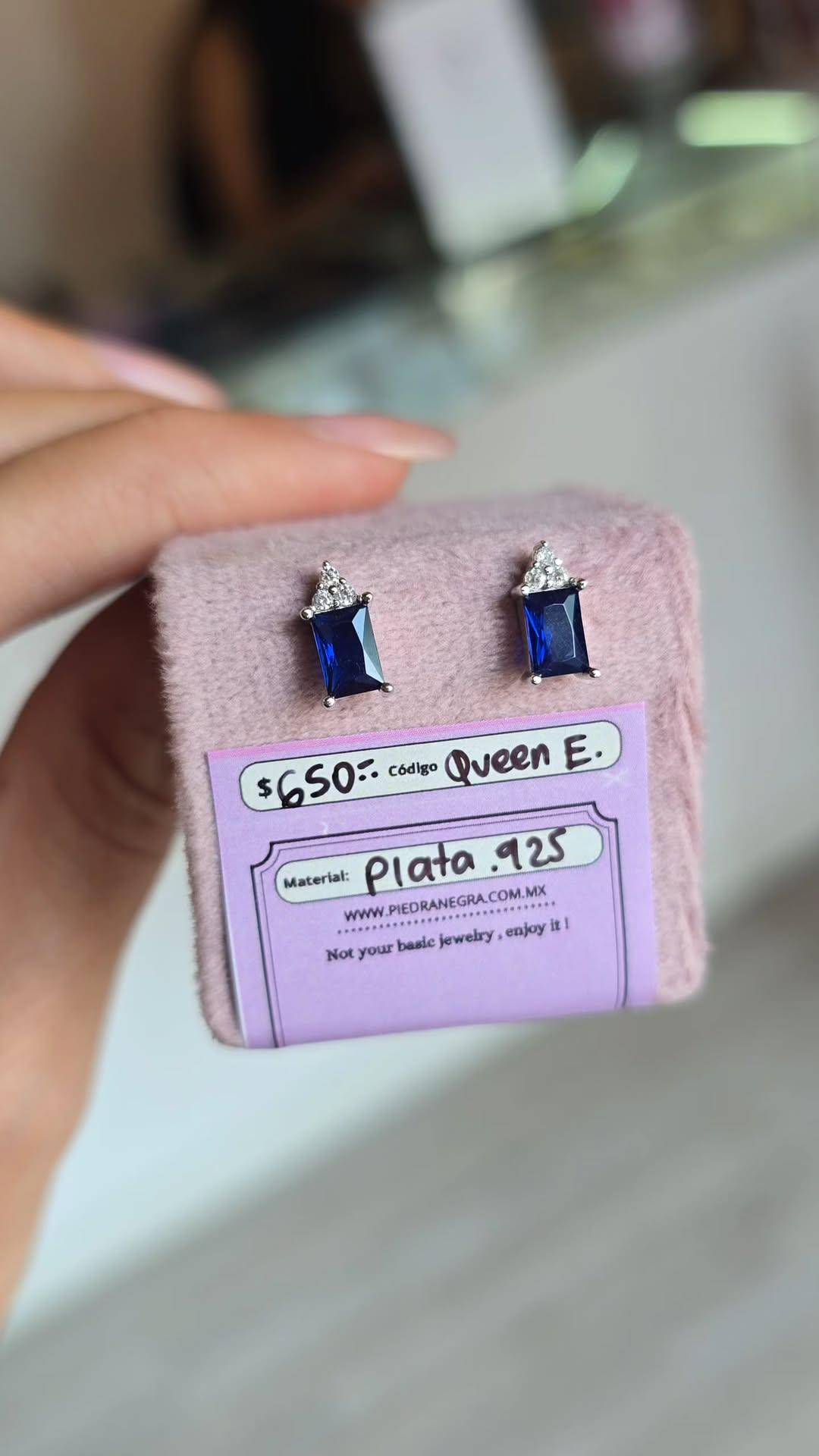 Queen E par (Plata .925)