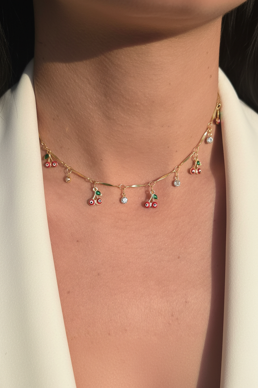 Eye Cherry Necklace