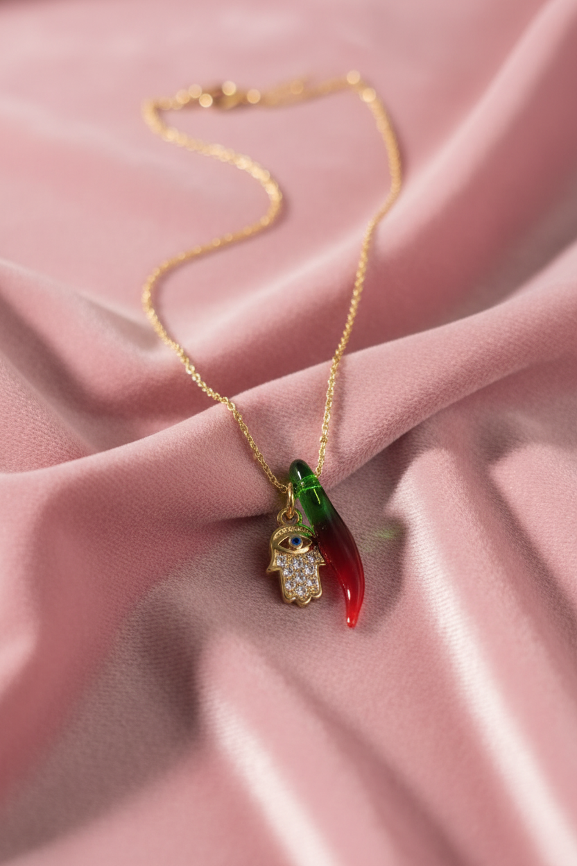 Hot & balance necklace