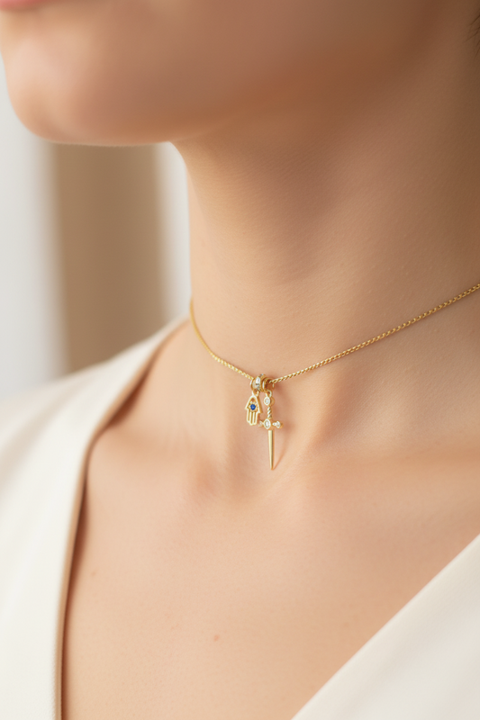 Mini Hamsa Necklace