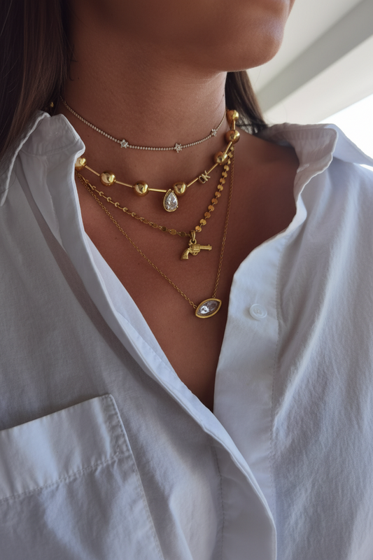 FLOWER DIAMONDS CHOKER