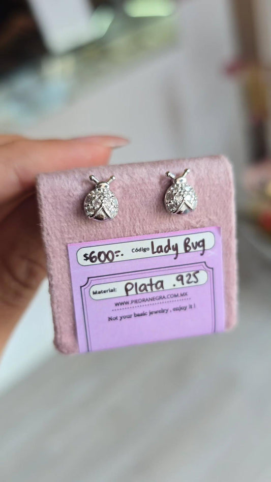 Lady Bug par (Plata .925)