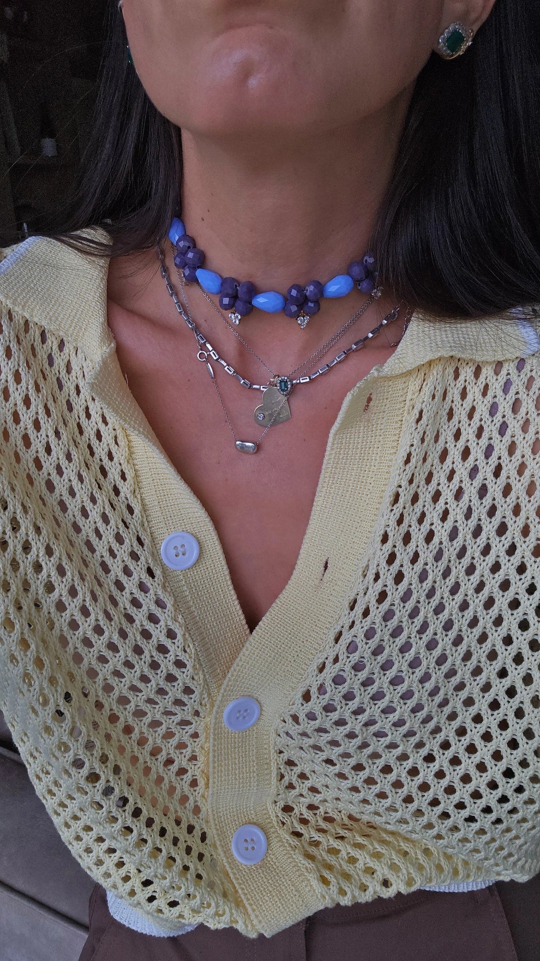 Garden Choker (lila-azul)