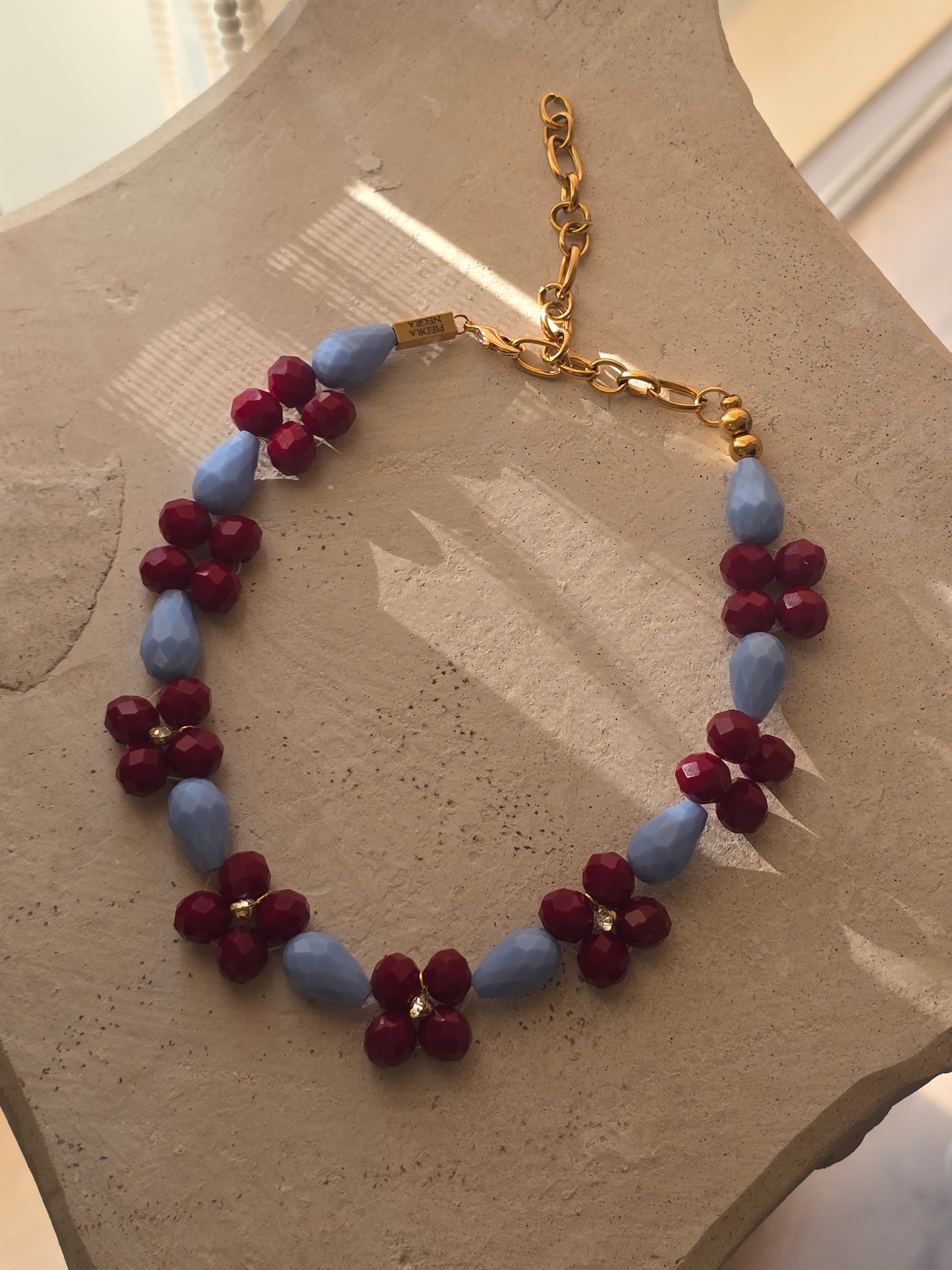 Garden Choker (Rojo-Azul)
