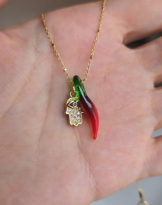 Hot & balance necklace