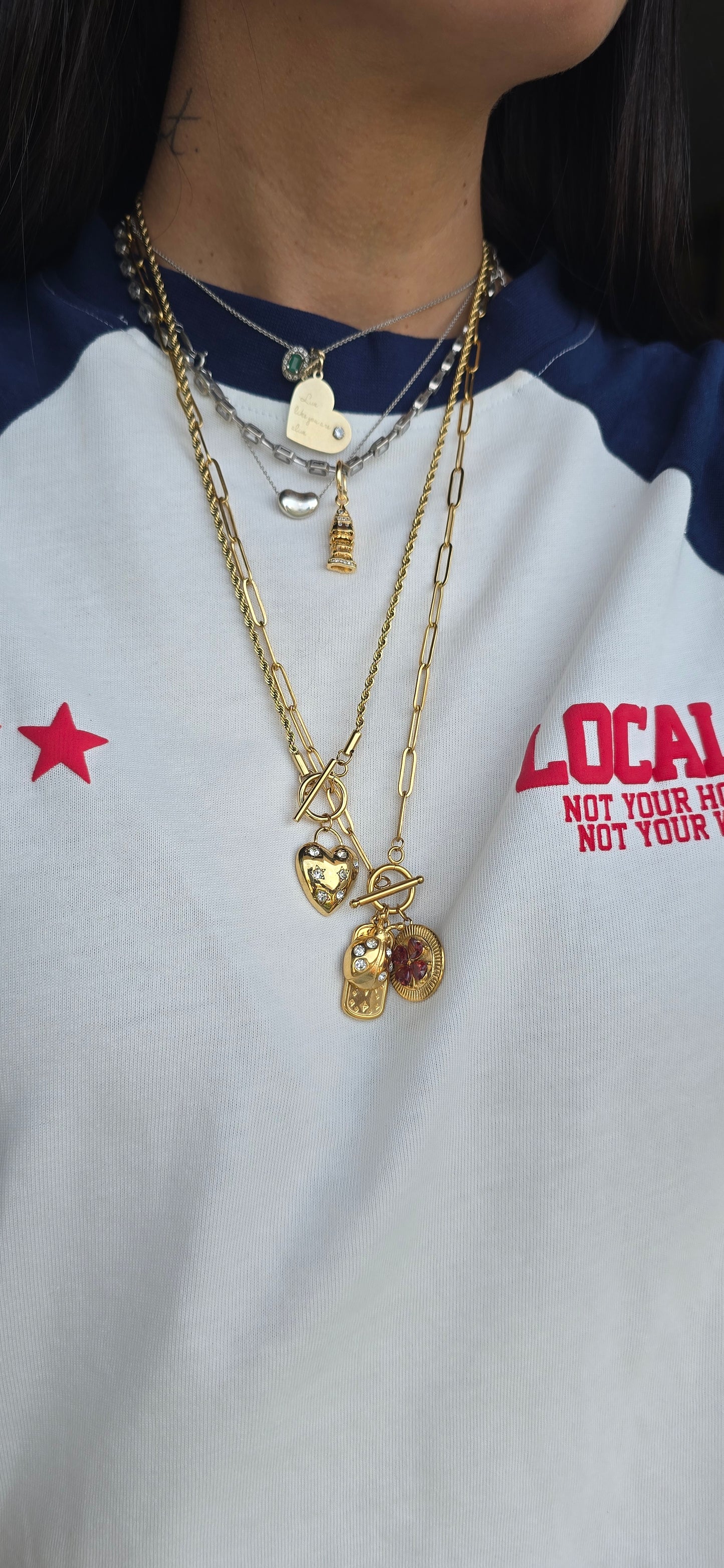 Triple Suerte collar