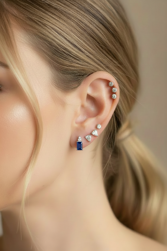 Queen E par (Plata .925)