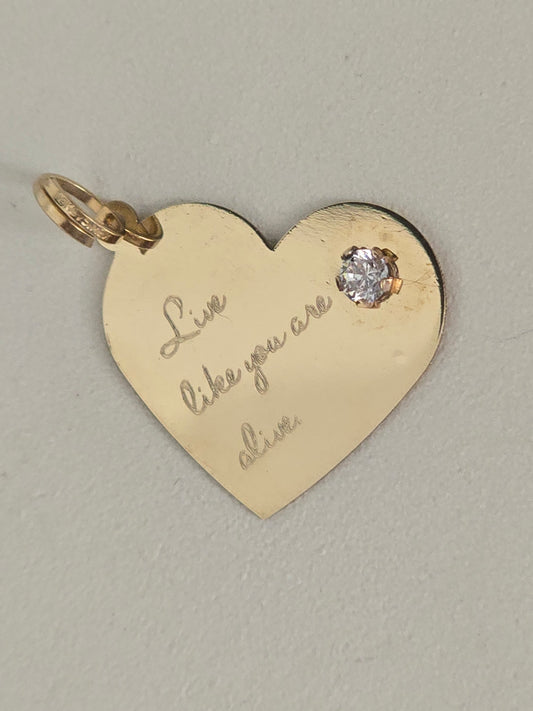 LIVE LIKE YOU ARE ALIVE (charm)