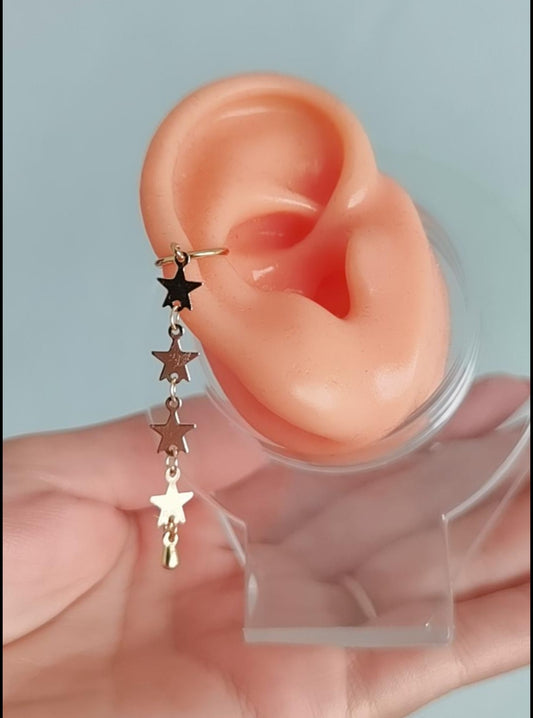 RAIN STARS EAR CUFF/SIMULADOR