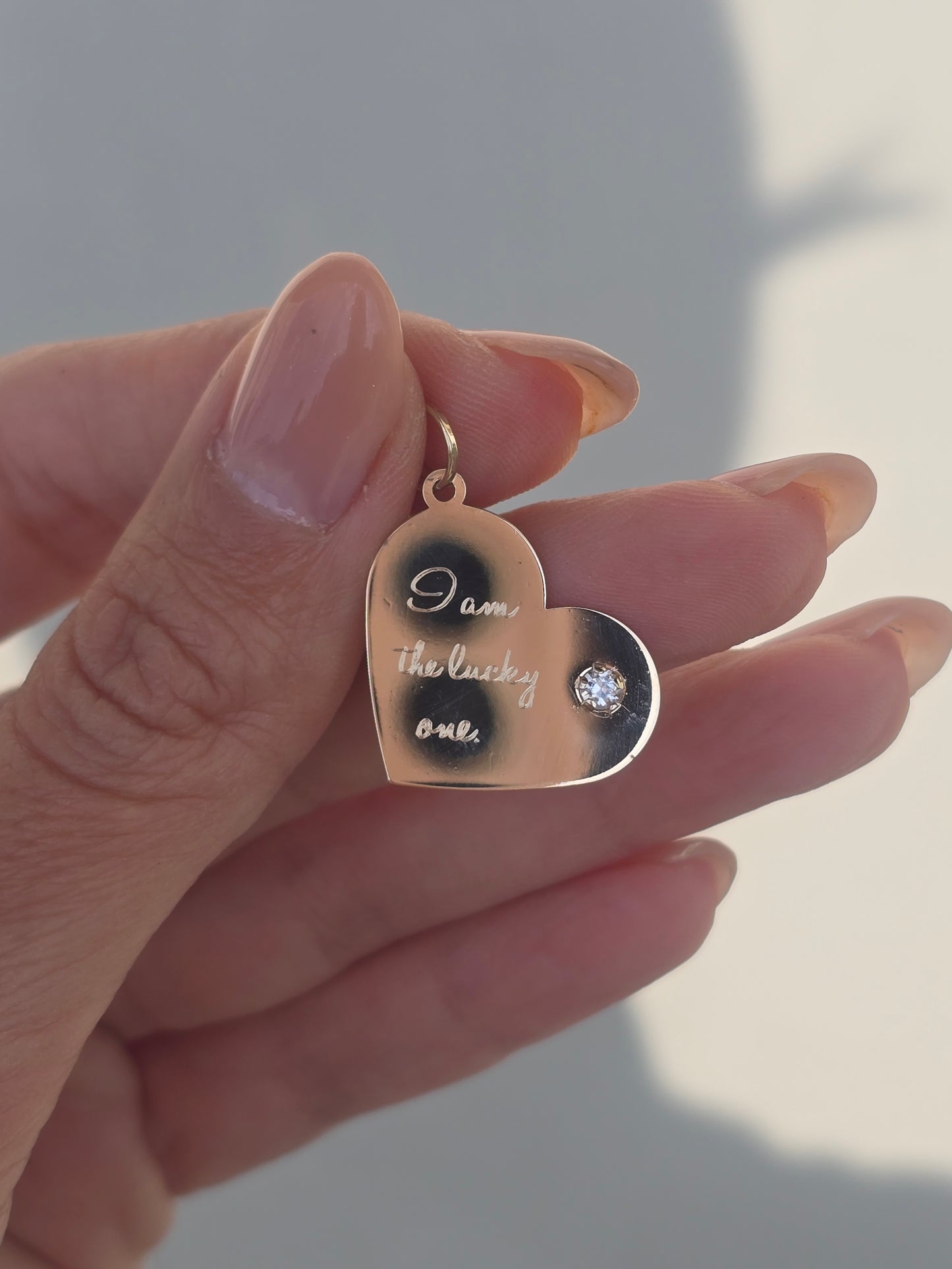 Corazón oro 10K (charm)