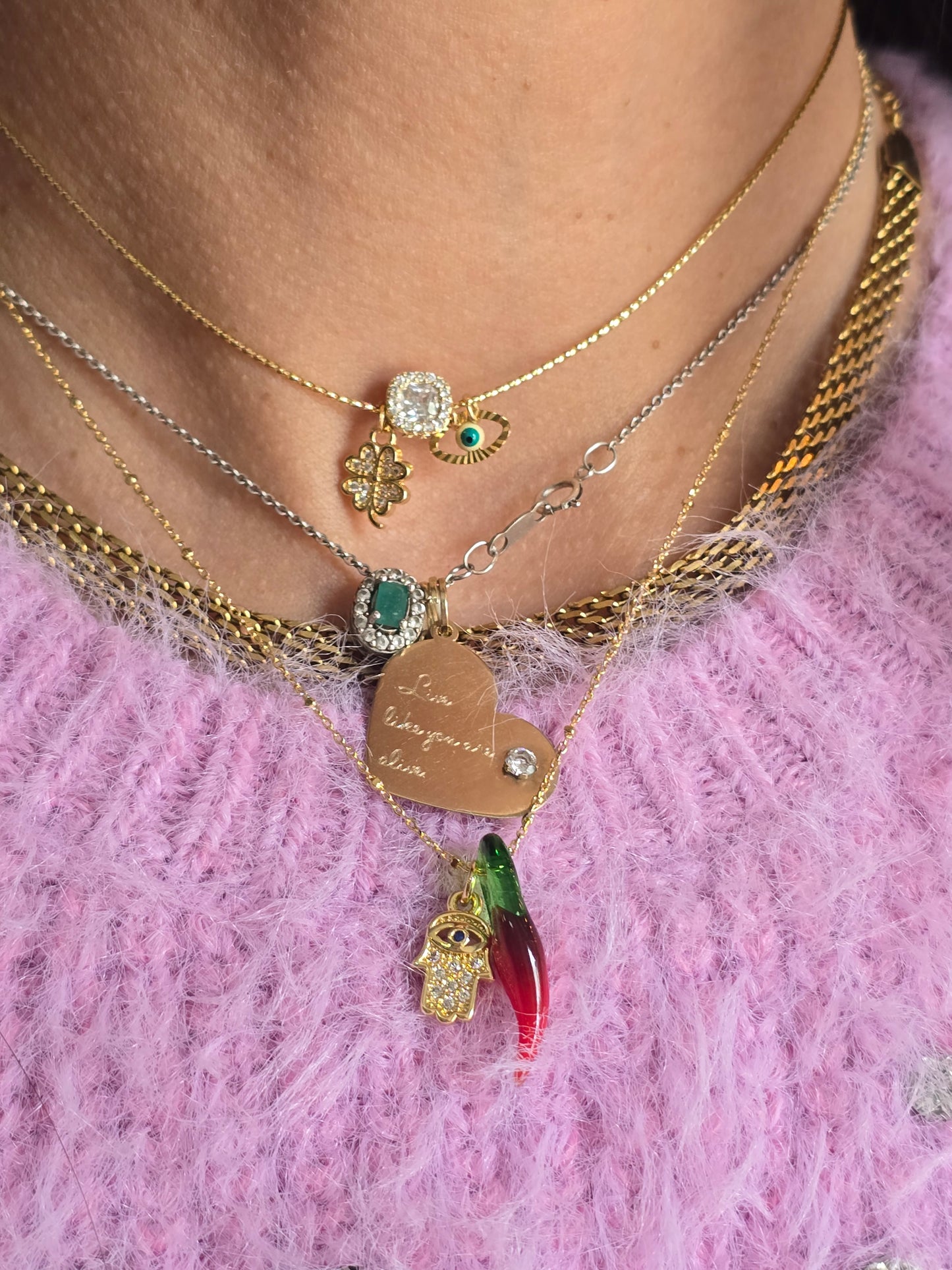 Hot & balance necklace