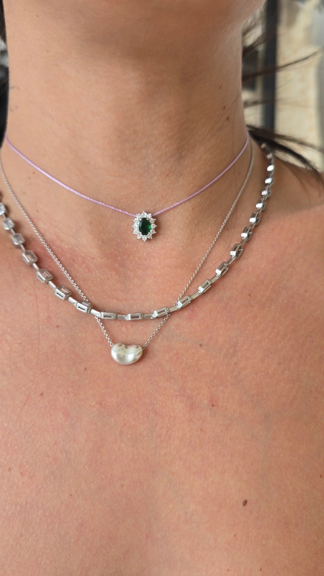 One diamond (lila y verde)