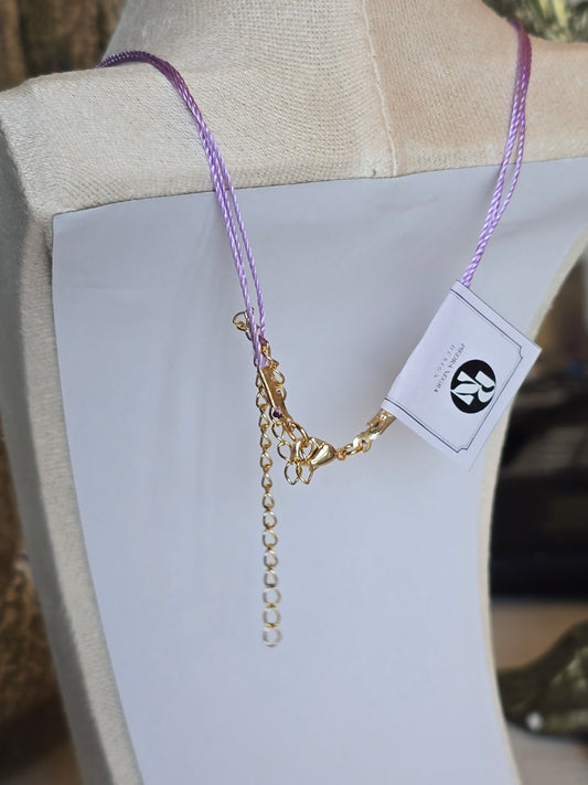 One diamond green & purple