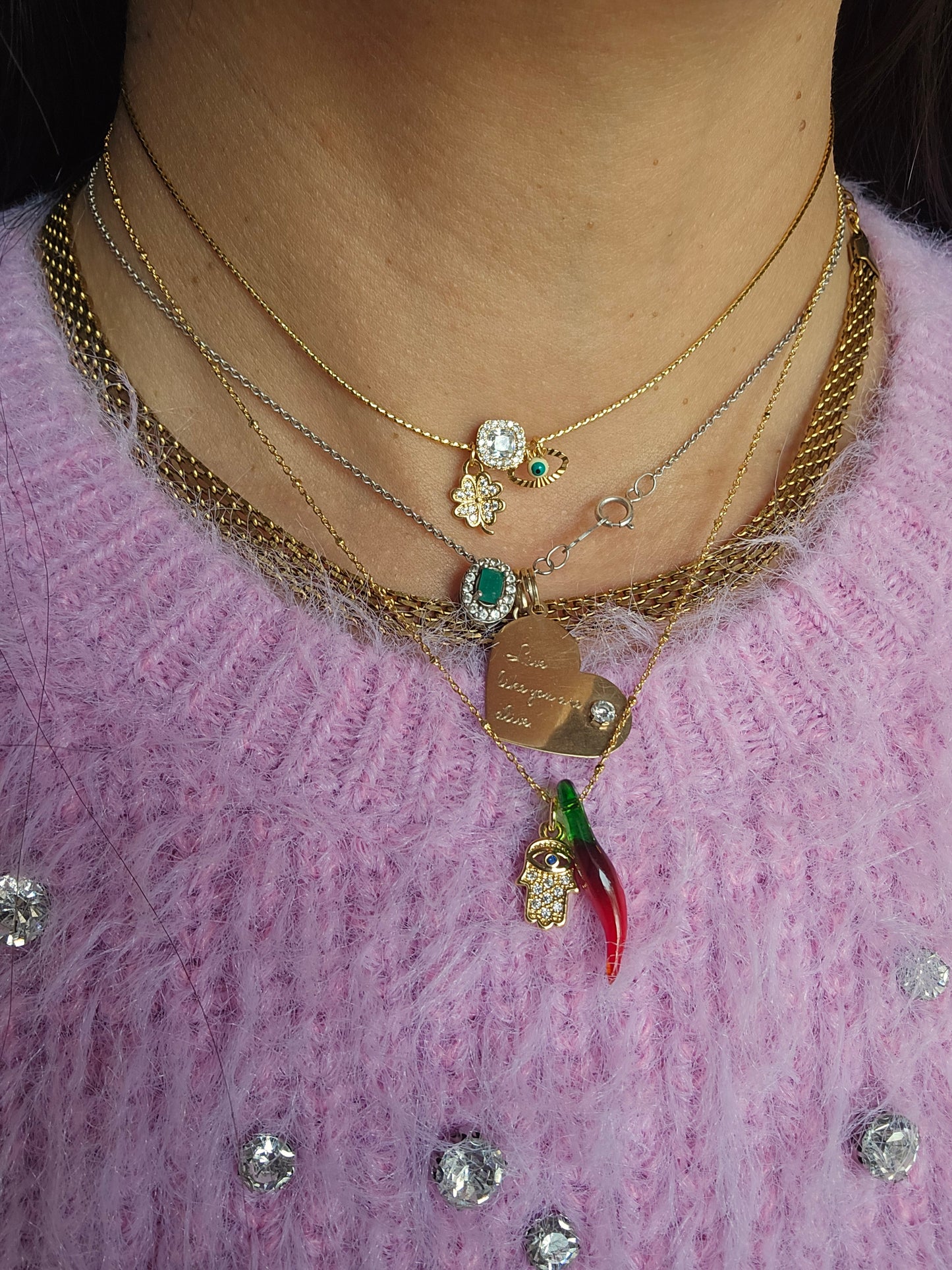 Hot & balance necklace