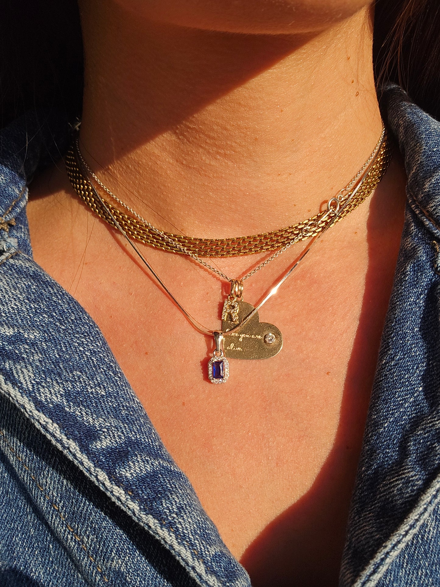 New day blue necklace (Plata.925)