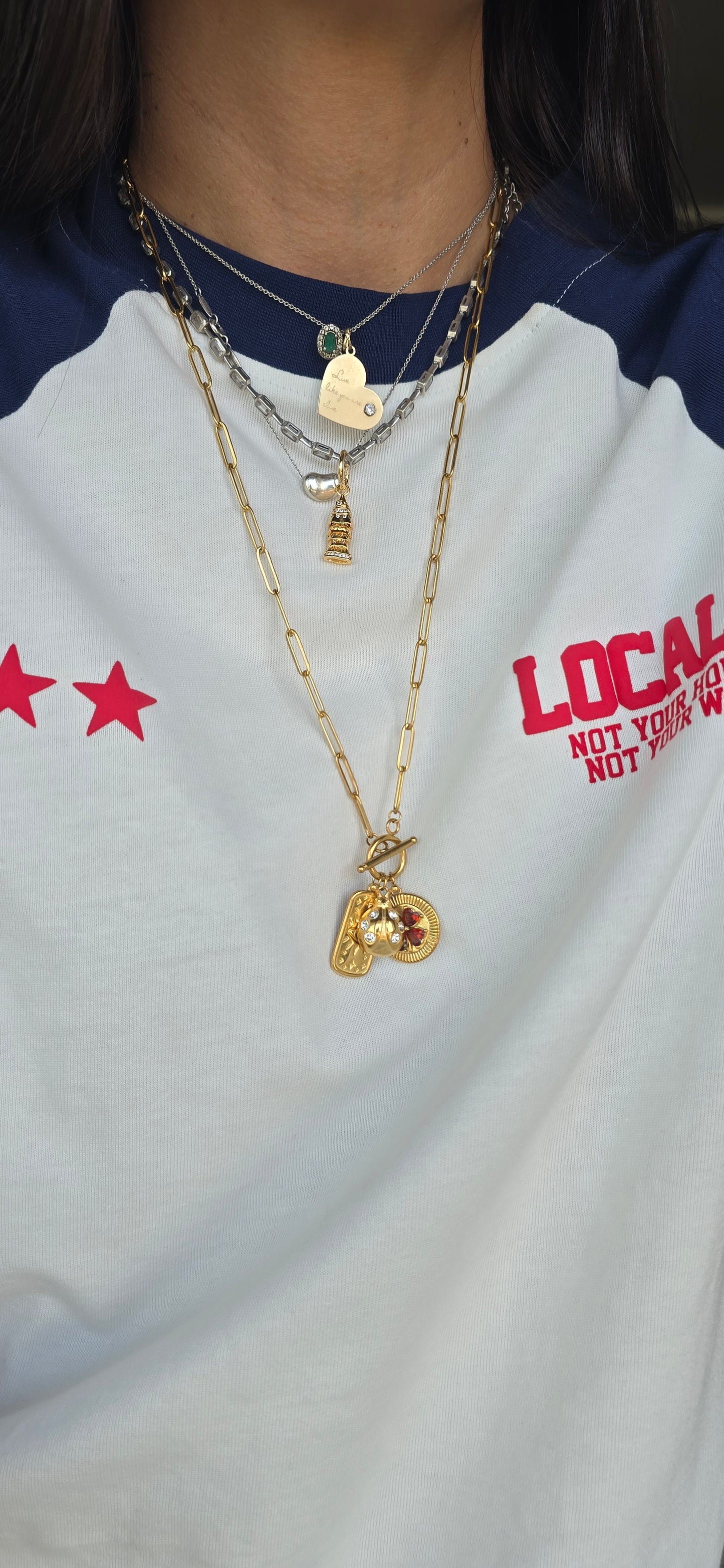 Triple Suerte collar