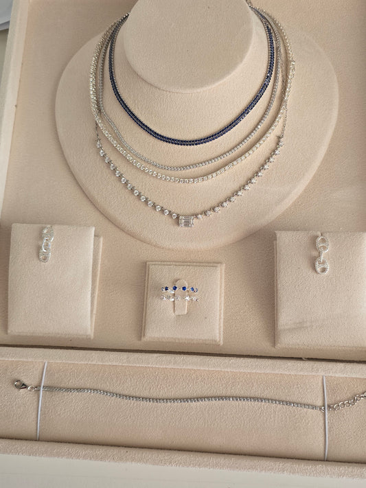 Tennis bracelet (Plata)