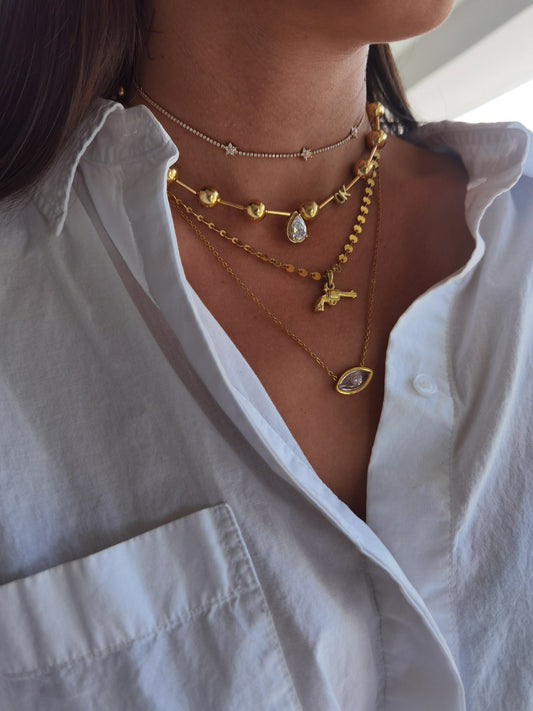 FLOWER DIAMONDS CHOKER