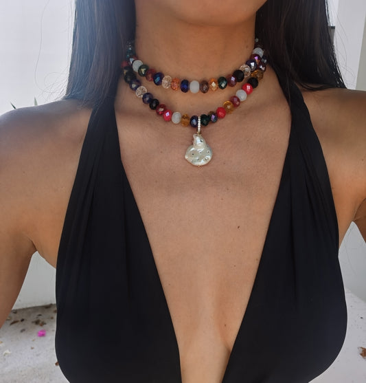 DISCO PEARL NECKLACE